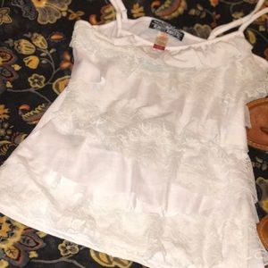 ALMOST FAMOUS RUFFLE TANK SIZE S LIKE NEW
